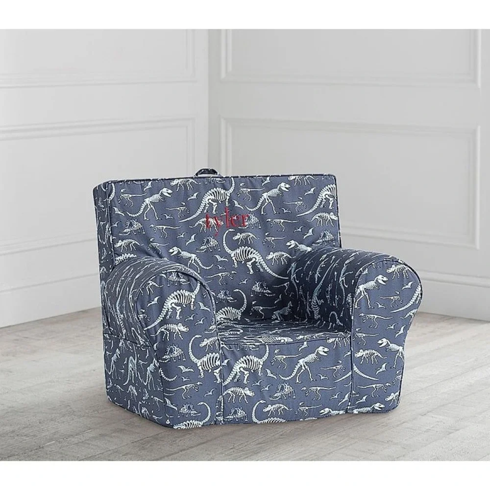 Pottery Barn Kids Glow In The Dark Dinosaur Anywhere Chair Slipcover NEW